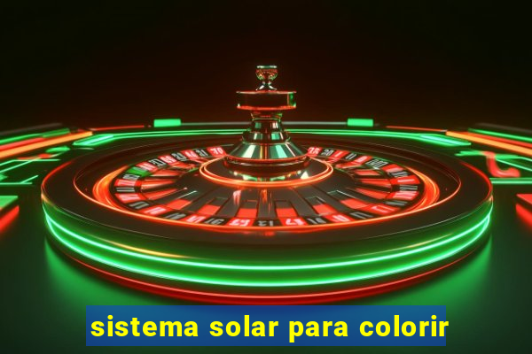 sistema solar para colorir